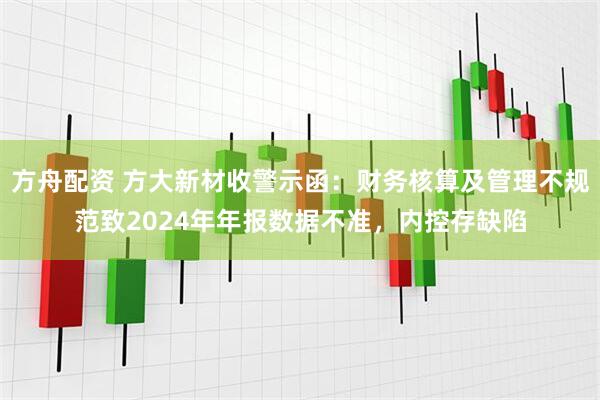 方舟配资 方大新材收警示函：财务核算及管理不规范致2024年年报数据不准，内控存缺陷