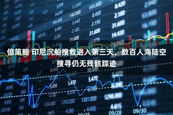 億策略 印尼沉船搜救进入第三天，数百人海陆空搜寻仍无残骸踪迹